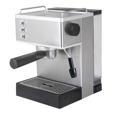 China Stainless steel espresso coffee maker in stainless steel house - hot sale for sale