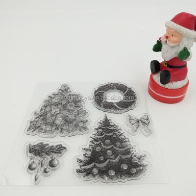 China Decoration OEM TRP Christmas Winter Season Clear Stamp Scrapbooking For Craft for sale