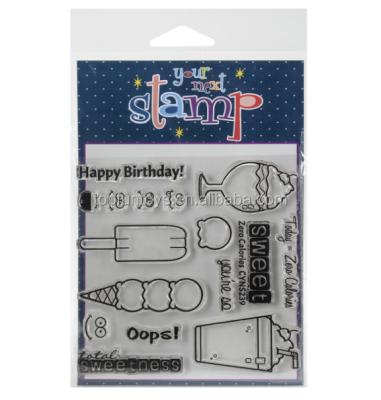 China Toy Customized Clear Space Funny Educational Rubber Stamps for sale