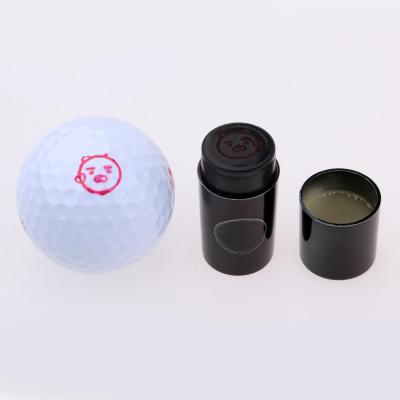 China Office Golf Ball Stamp Marker Printing Seal Quick Dry Plastic Golfer Club Accessories Symbol Golfer Souvenir Gift for sale