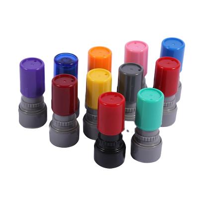 China Factory Wholesale Colorful Eco-friendly Custom Design Round Flash Self-Inking Rubber Stamps for sale