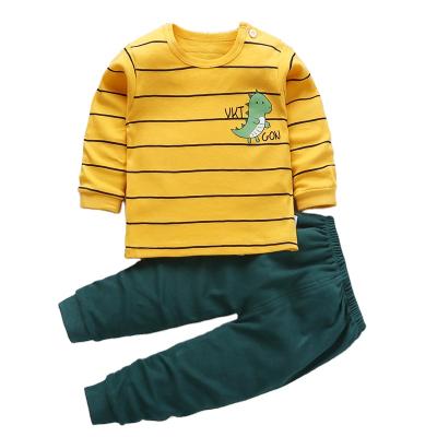 China Autumn Spring Children Clothing 100% Cotton Kids Clothes Smart Casual Organic Boys Long Sleeves Children Underwear for sale