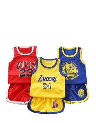 China Boys Smart Casual Girls Kids Basketball Tank Top Summer Sleeveless Clothing Sets Kids Tank Top Costume for sale