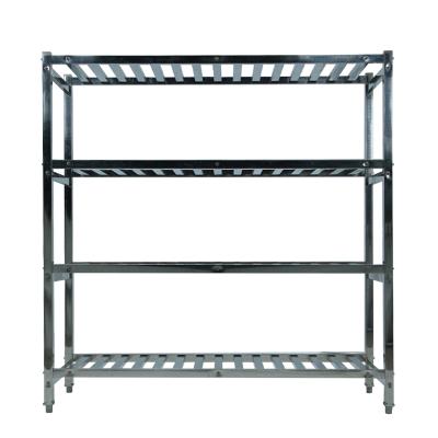 China Contemporary standard stainless steel kitchen storage workbench commercial kitchen steel rack stainless steel shelf for sale