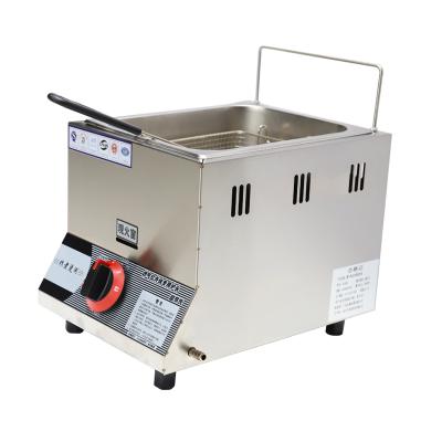 China 2021 Commercial High Quality Single Cylinder Gas Kitchen Double Screen Frying Machine for sale