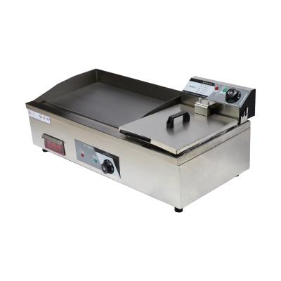 China 2021 Thickness Best-selling Restaurant Griddle Electric Heating Fast Food Griddle 8mm With Fryer Cast Iron Griddle for sale