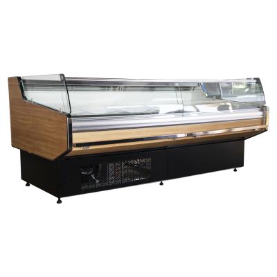 China Hot Selling Single-temperature Supermarket Display Showcase Butchery Equipment Display Freezer for sale