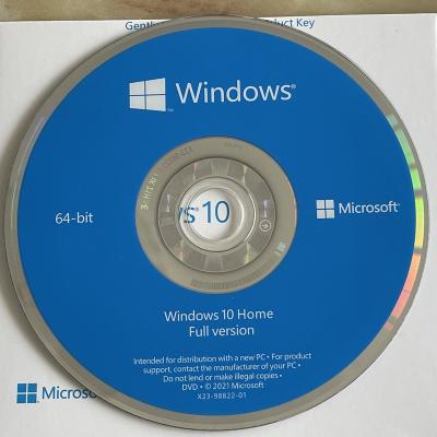 China 100% Working Home DVD Version Genuine Win 10 Professional 64 Bit long lifetime Use  Original package Win 10 Pro oem key for sale