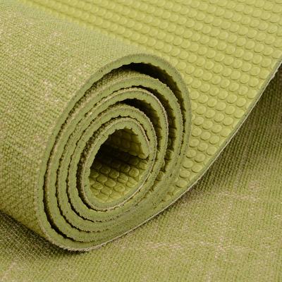 China Durable Anti-skid Washable Waterproof Wholesalers Produce Eco-Friendly Natural Protection Yoga Jute Hemp Yoga Mat PVC Exercise Mat for sale