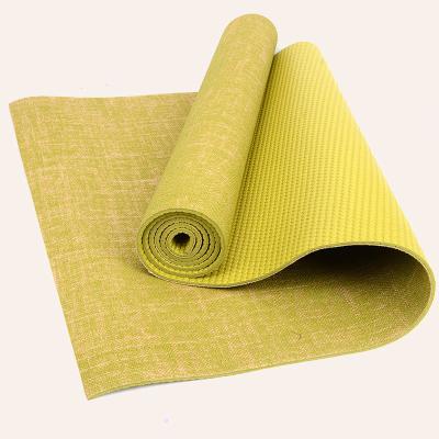 China Durable Washable Waterproof Anti-Slip Yoga Mats Eco Friendly Fitness Natural Jute Hemp Yoga Mat Printed 2022 Customs for sale