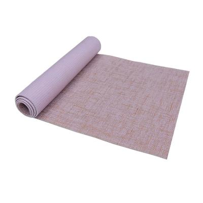 China Good Quality 2022 China Supply Anti-Slip Durable Washable Waterproof No Slip Fitness Studio Yoga Mat Material Rolls /Natural Jute PVC Eco-friendly Yoga for sale