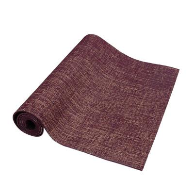 China Good yoga 2022 Eco-Friendly China Yoga Mat Material Rolls /Natural Jute PVC Factory Supply Waterproof Washable Durable Anti-Slip for sale