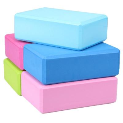 China NEW Yoga Exercises China Balance Pilates Yoga Brick High Density EVA Foam Yoga Stretching Blocks for sale