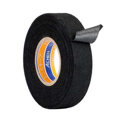 China China Black OEM Flannel And Polyester Fabric Heat Resistant Automotive Wire Harness Wrapping Tape for sale