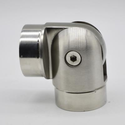 China Stainless steel adjustabel tube connector 90 degree, material SS304, finishing satin or mirror, for tube 50.8mm en venta