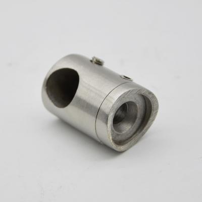 China Post right Connector to tube for railling, Satin or Mirror finishing, SS304 en venta