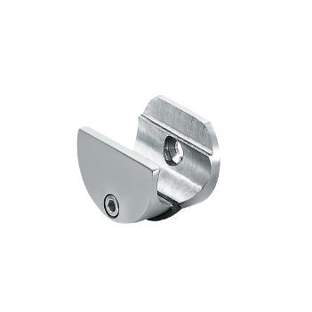 China Clamp fixing for track GL-004, stainless steel 304, finishing satin, for bathroom door en venta