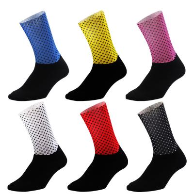 China Breathable Top Quality Wholesale MTB/Road Cycling Socks Cycling Socks Custom Nylon Sublimation Printing Pro Sports Socks for sale