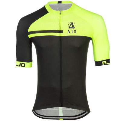 China Antibacterial Mens Cycling Singlets Tops Cycling Shirts Short Sleeve Bike Wear Full Zipper Bicycle Jacket With Pockets for sale