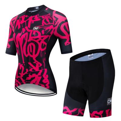 China Antibacterial Cheap Women Bike Bicycle Shirt Pro Team Summer Short Sleeve MTB Top Quick Dry Cycling Clothing for sale