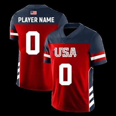 China Soccer Team Uniform Customized Training Jersey RUG006 Newest OEM Design Soccer Jersey American Anti-UV Rugby Men's Sportswear Singlet for sale