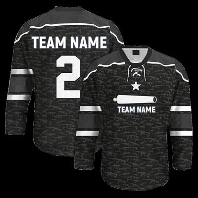 China OEM Logo Hockey Jersey Embroidered Mens Team Sublimated Ice Hockey Jersey Breathable Comfortable Custom Training Hockey Wear HOC003 for sale