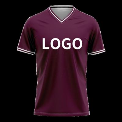 China OEM Hign Quality Team For Men V-Neck V-Neck Training Soccer Uniform T-shirt Soccer Jersey Custom Made Sportswear Breathable Quick Dry Comfortable for sale