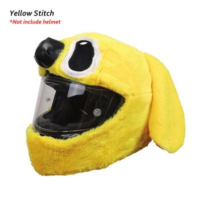 China Motorcycle Steel Helmet Covers Christmas Hat Full Face Helmets Cover Device Funny Plush Helmet Cover For Party Customized for sale