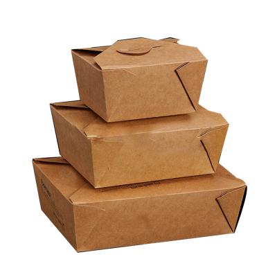 China Recycled Materials Hot Sale Take Out Fast Paper Food Packaging Boxes With Window for sale