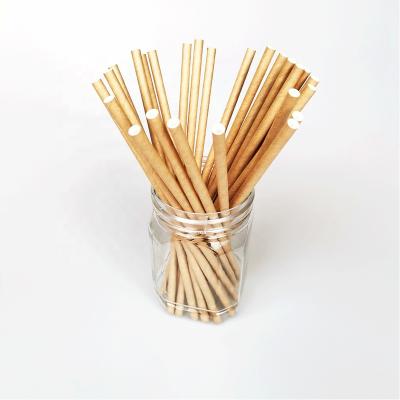 China Wholesale Recyclable Good Quality Kraft Paper Straws Drinking Bubble Tea for sale