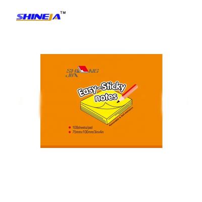 China Wholesale Style Good Quality Sticky Notes Colorful Self Adhesive Memo Pad In Film Pack for sale