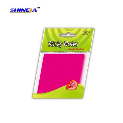 China Good Quality 3*3 Style Self Adhesive Colorful Self Adhesive Memo Pad Sticky Notes for sale