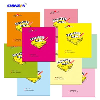 China Self Adhesive Colorful Easy Mail Recycle N Times Sticky Notes In Film Pack for sale