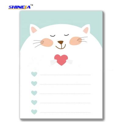 China Factory Price Good Quality Hot Selling Self Adhesive Custom Printed Notepad Style Sticky Notes As Gifts for sale