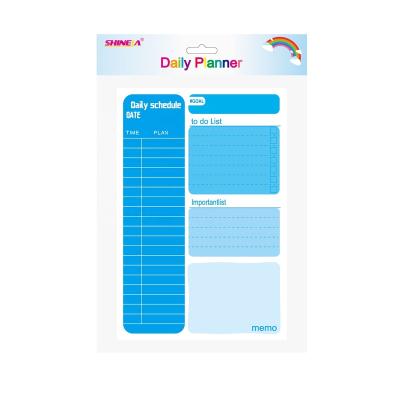 China Good Quality Self Adhesive Customized Self Adhesive Daily Plan Printed Sticky Notes for sale