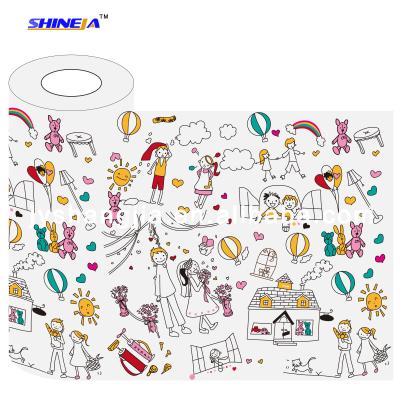 China Self Adhesive Kids Drawing Paper Sticky Notes, Banner Roll For Kids Gifts School For Party Favors for sale