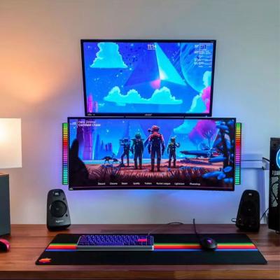 China Modern Color Changing Lamp LED Music Spectrum Show Sound RGB Pickup Control Rhythm Light for sale