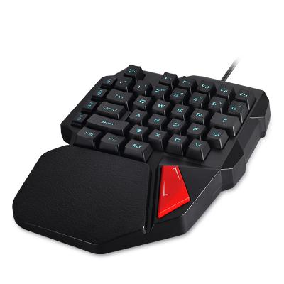 China Human Ergonomic High Quality Gaming Keyboard USB LED RGB Gamer Keyboard One Handed Gaming Keyboard for sale