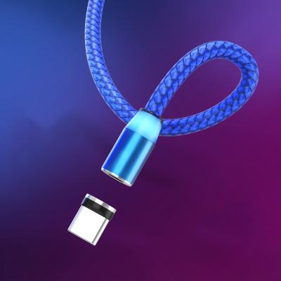 China Custom 3 Round Head Multi Head Detachable Magnetic USB Data Transfer Function USB Data Cable Type C Mobile Phone Charging Cable for sale