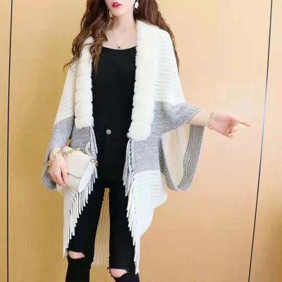 China Anti-wrinkle Lady Style Special Hot Selling Winter Tops Poncho Women Soft Knit Sweaters Poncho for sale