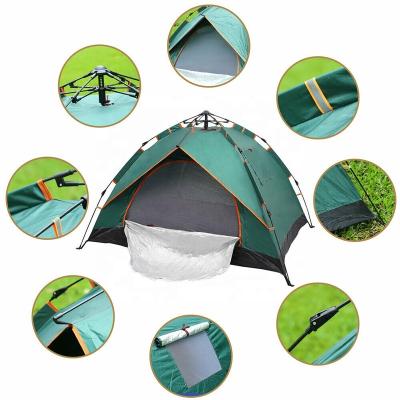 China High Altitude Pop Up Automatic Outdoor 3 Person Camping Tent Waterproof UV Protection for sale