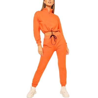 China Manufacturer Supplier Cozy Streetwear Breathable Women Hoodies Suit Leisure Sports Two Piece Set Tracksuit for sale