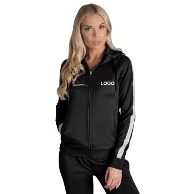 China Breathable Women Factory Direct Zipper Graphic Anti-Static High Quality Hoodie Tracksuit for sale