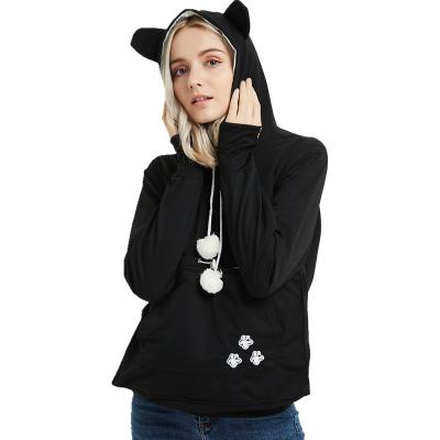 China Autumn Winter Street Fashion Cotton Anti-wrinkle Casual Long Sleeve Hoodies Women 100% Loose Hooded Hoodies for sale