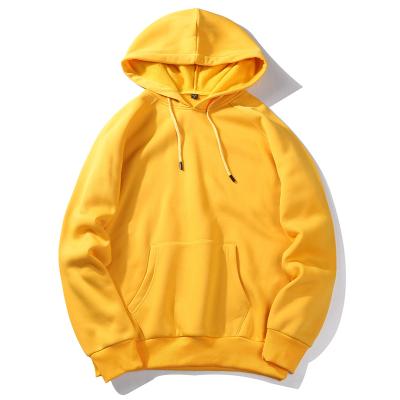 China Custom made high quality pullover simple anti-pilling 100% cotton printed oversized knitted men hoodies for sale