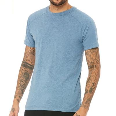 China High Quality Custom Cotton O Neck T-shirt Moisture Wicking Anti-Wrinkle Logo Tee Casual Blank T-Shirts For Men for sale