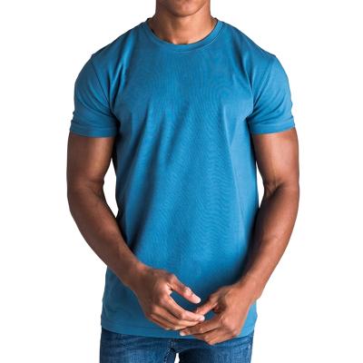 China Anti-Wrinkle Factory Supply China Sports Men's 100% Cotton O-Neck Tank Top Fitted Mens Fashion T-shirt for sale