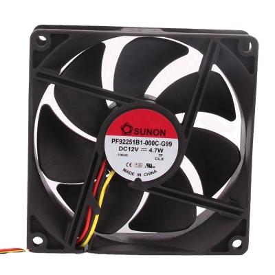 China 12v4 7W 9cm ball fan original genuine Sunon jianzhun 9025 hotels AC cooler fan in pf92251b1-000c-g99 for sale