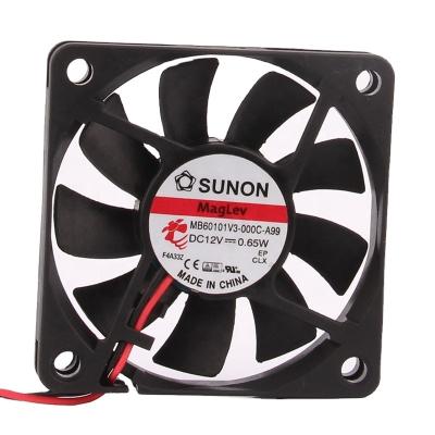 China Original Hotels MB60101V3-000C-A99 12V 0.65W 6*6CM 2-wire ultra-thin silent fan for sale