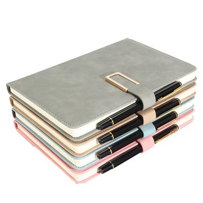 China Recyclable Notebook Wholesale Hardcover A5 Notebook Gift Leather Planner Customized Leather for sale